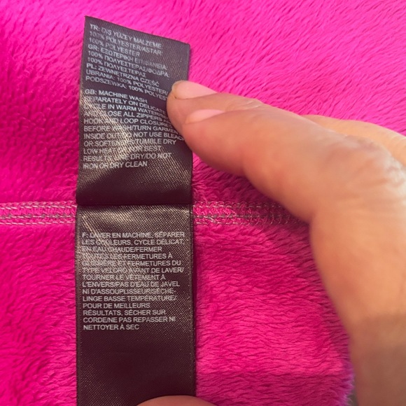 The North Face Gray Hoodie with Pink Trim - Picture 5 of 6